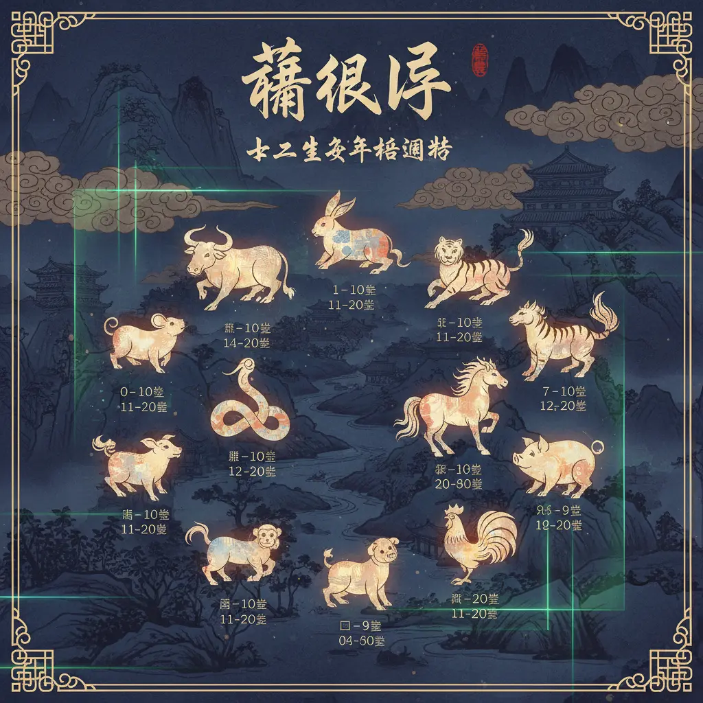 農民曆 - 十二生肖年齡運勢